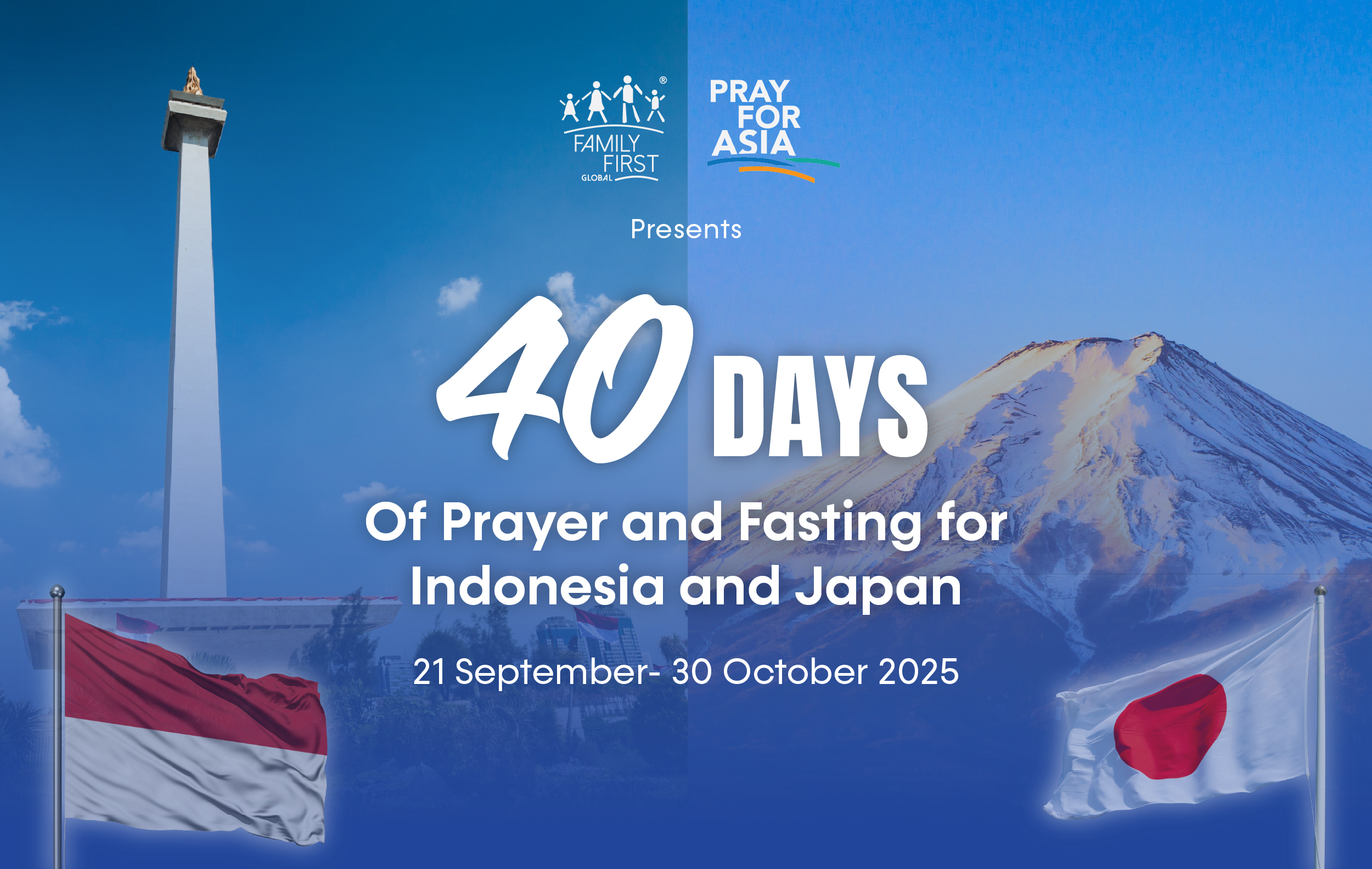 Banner for Pray for Japan and Indonesia